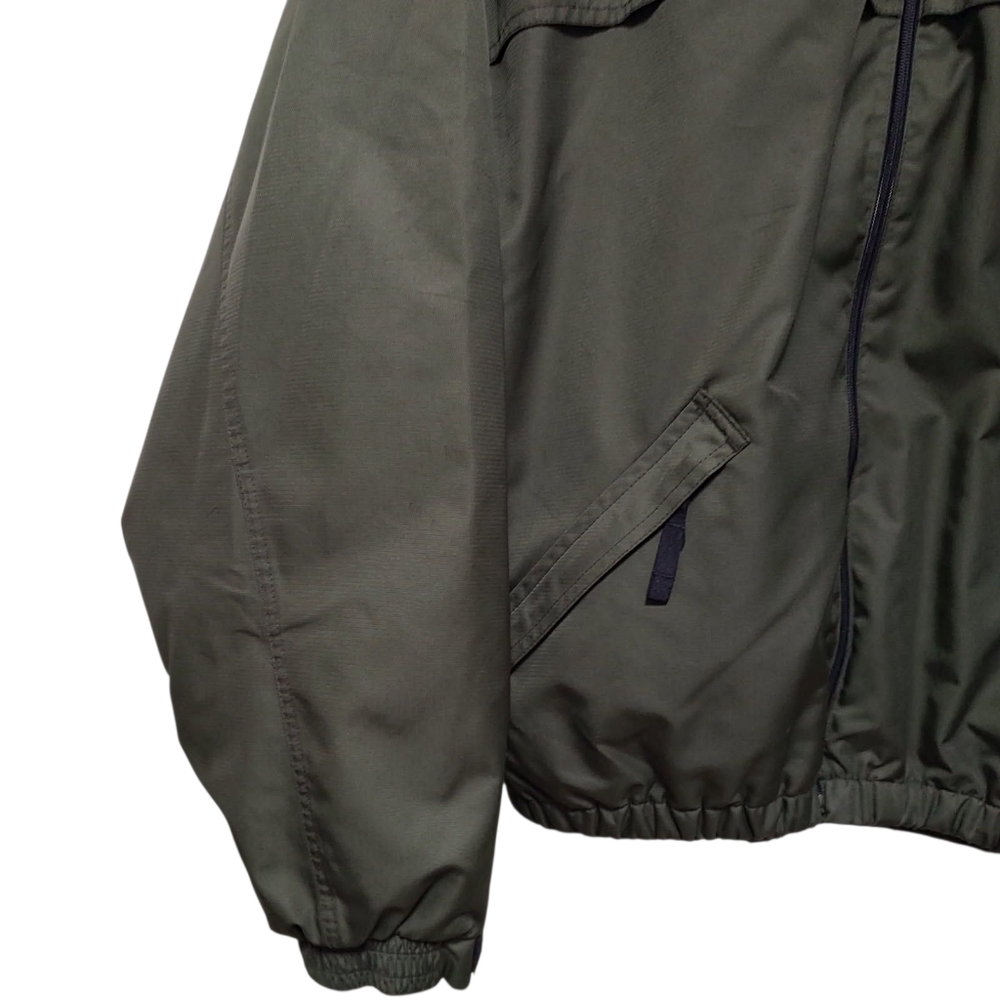 Polo Sport Puffer Vintage 90s Windbreaker with Fleece Lining Pockets XL Olive - Picture 12 of 12